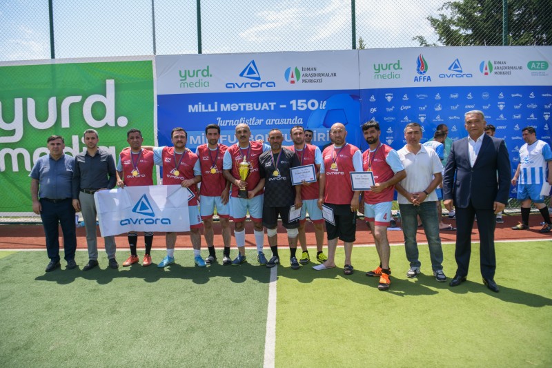 Jurnalistlər arasında keçirilən futbol çempionatının qalibi müəyyən olundu - FOTOLAR